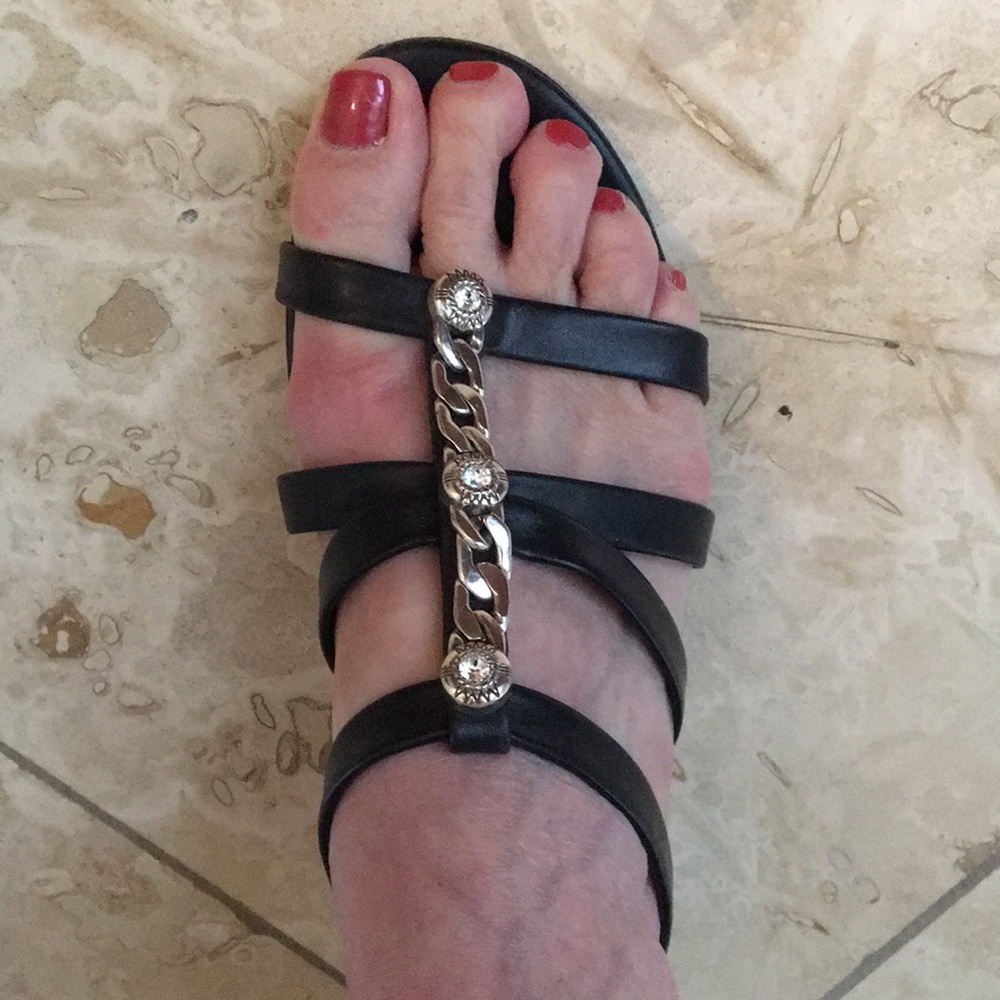 Brighton strappy sandals-black - Picture 4 of 6